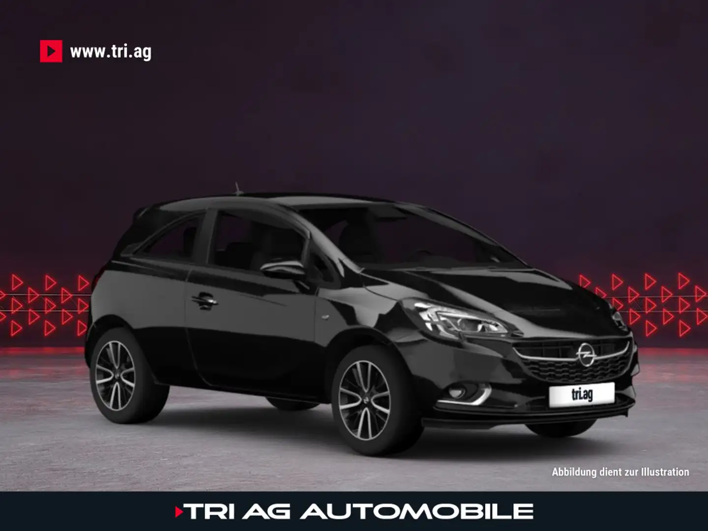 Opel Corsa Edition 1.2 55 kW (75 PS) MT5. S/S Schwarz - 1