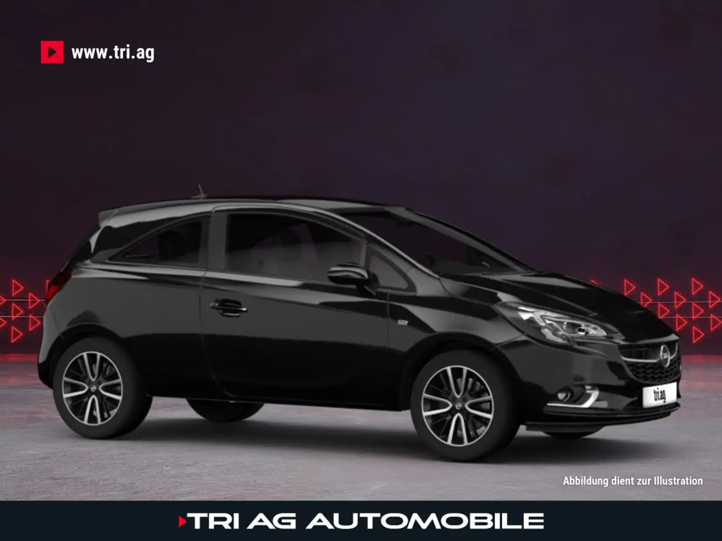 Opel Corsa Edition 1.2 55 kW (75 PS) MT5. S/S Schwarz - 2