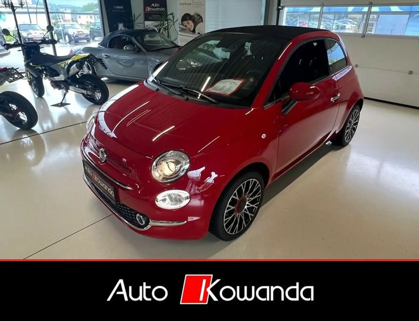 Fiat 500 Cabrio Red Sport Edition -1. Besitz *Wenig Km* Rood - 1
