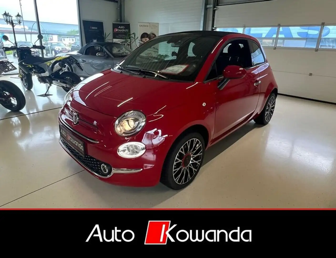 Fiat 500 Cabrio Red Sport Edition -1. Besitz *Wenig Km* Rood - 2