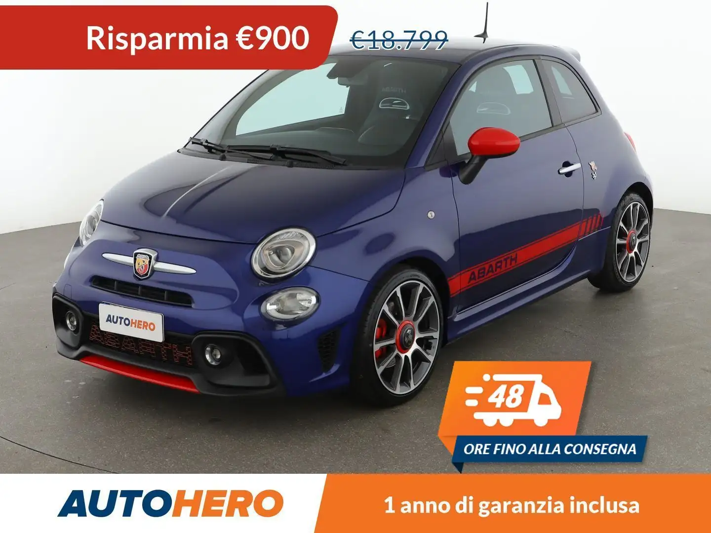 Abarth 595 1.4 Turbo T-Jet 165 CV Blu/Azzurro - 1