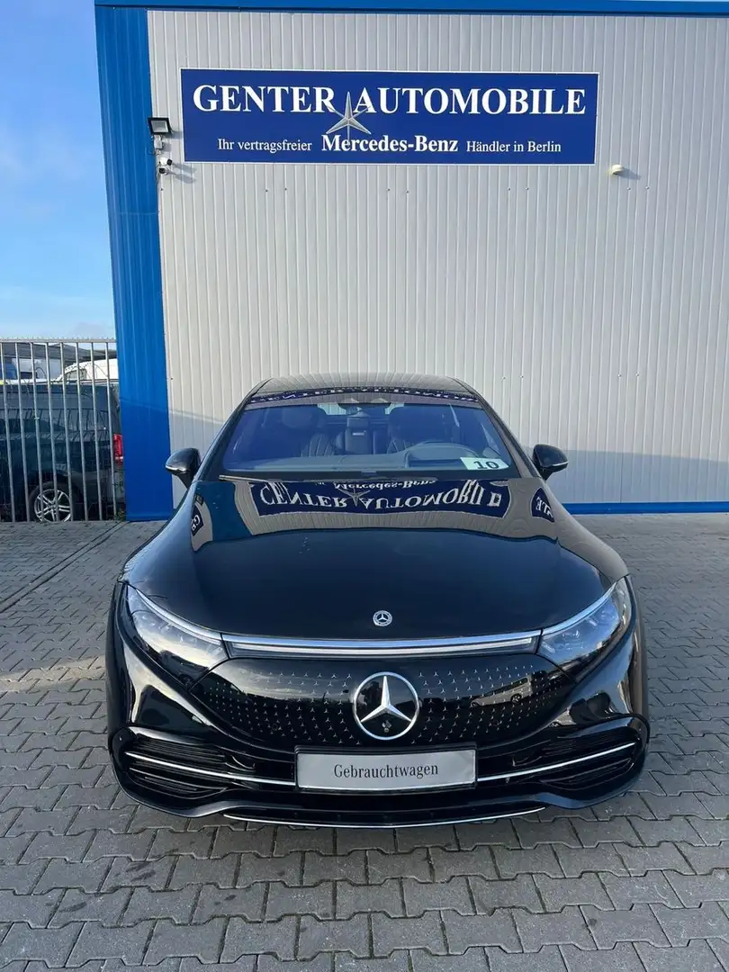Mercedes-Benz EQS 500 4M PANO AIRMATIC HUD KEYLESS HA-LENKUNG Noir - 2