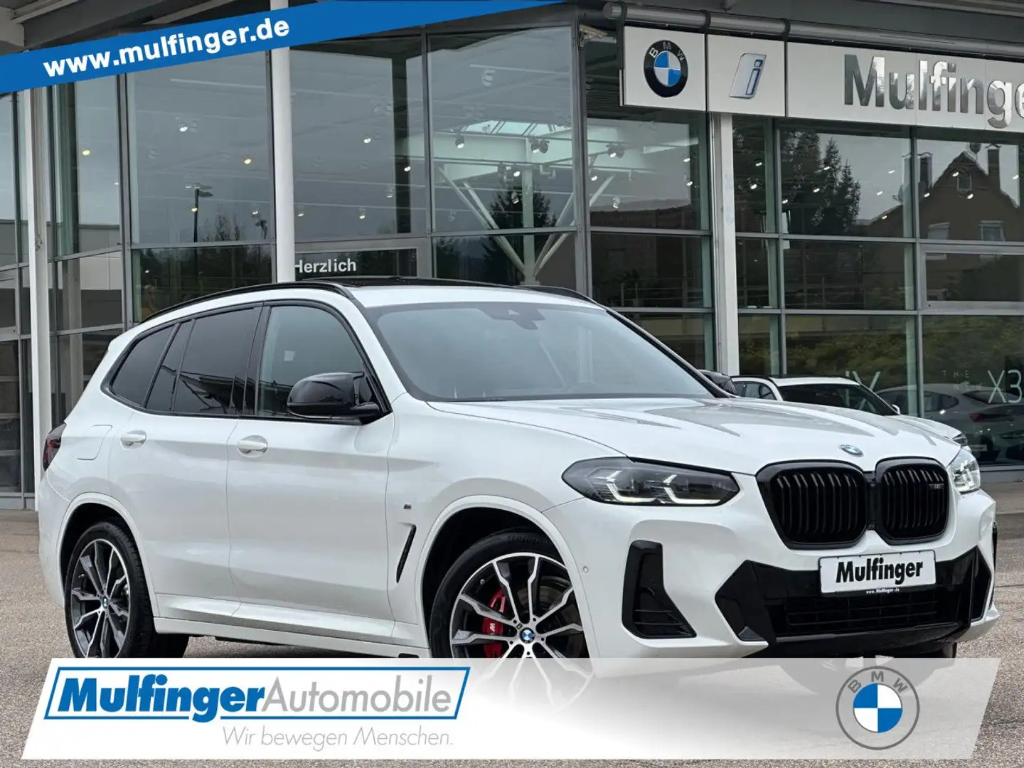 BMW X3 M 40d Leder Sitzbel.PanoD.erw-ShadowL.H/K.20" Bianco - 1
