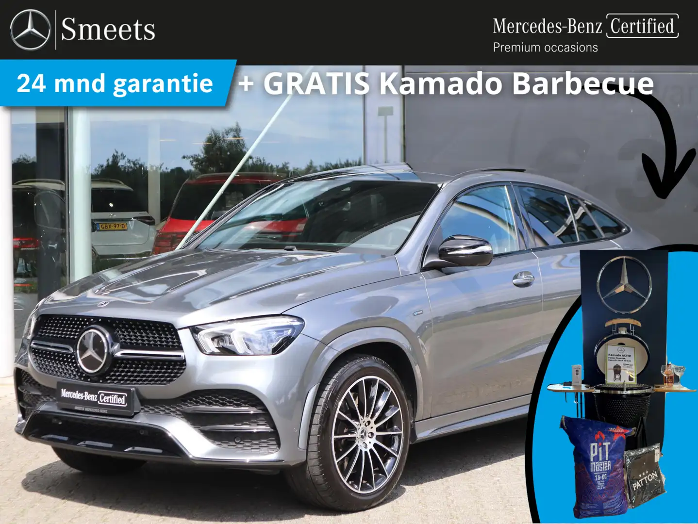 Mercedes-Benz GLE 350 Coupé e 4MATIC Achteruitrijcamera | Adaptieve Crui Grijs - 1