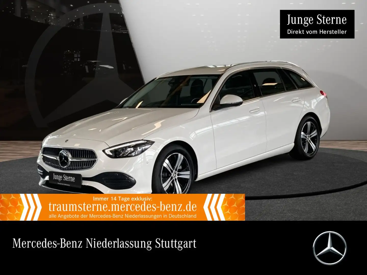 Mercedes-Benz C 180 T AVANTG+360+AHK+LED+KEYLESS+9G Weiß - 1