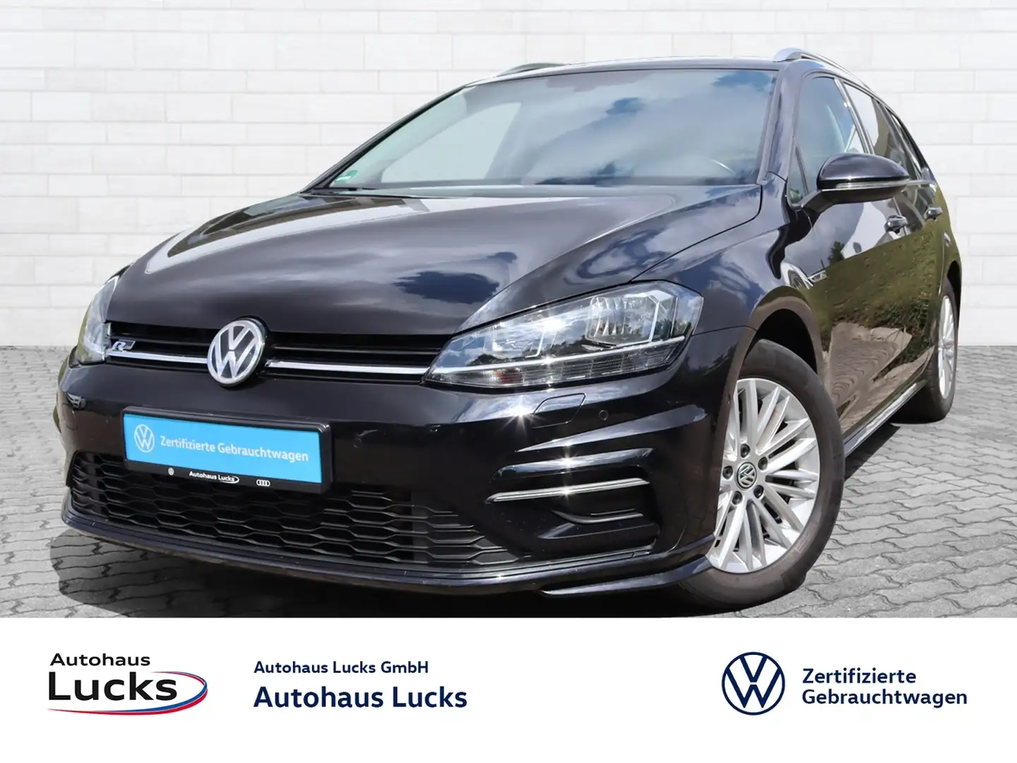 Volkswagen Golf Variant VII Variant 2,0 TDI R-Line Kamera ACC Zwart - 1