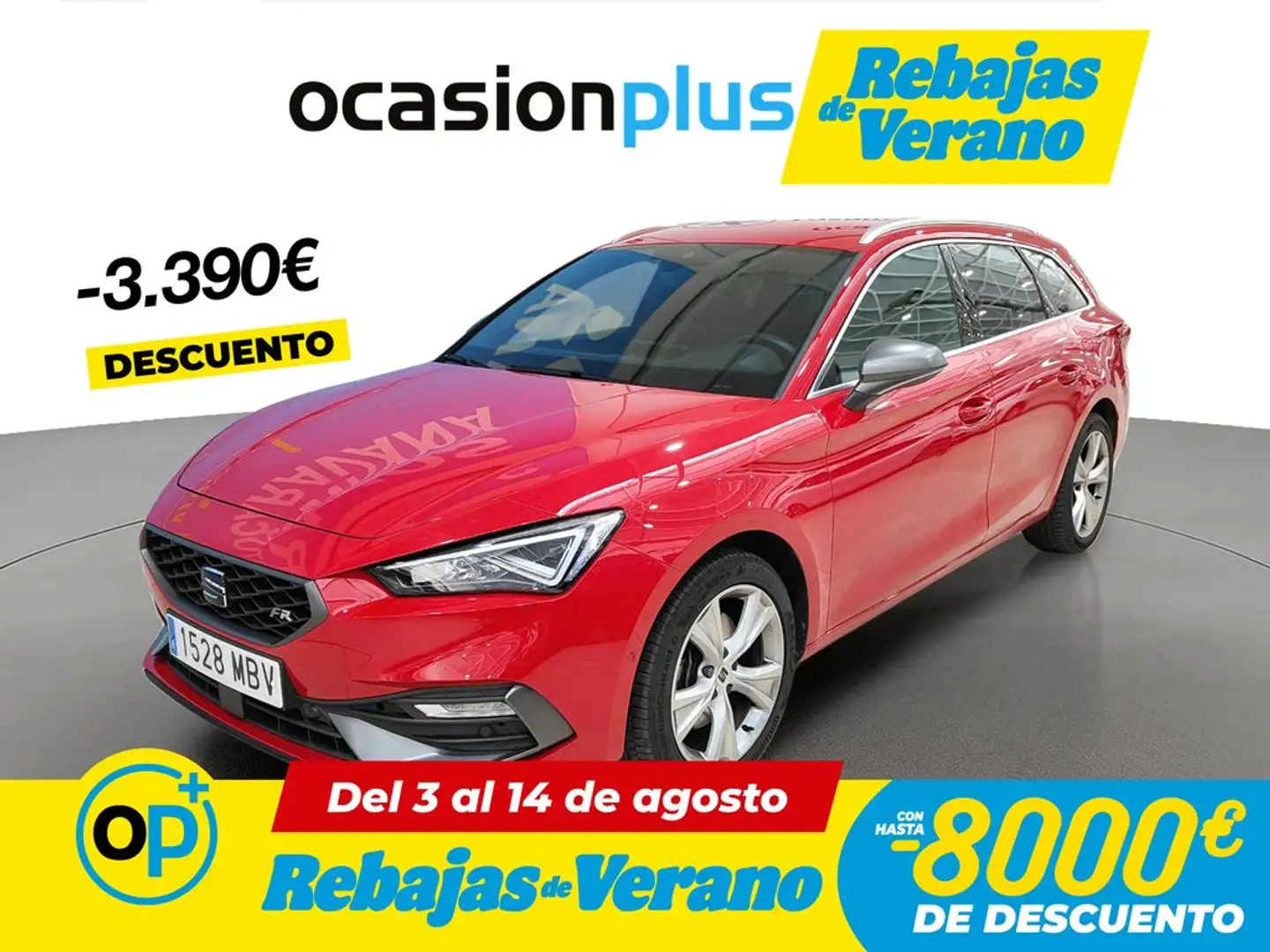 SEAT Leon ST 1.5 TGI S&S FR XS DSG-7 130 Rojo - 1