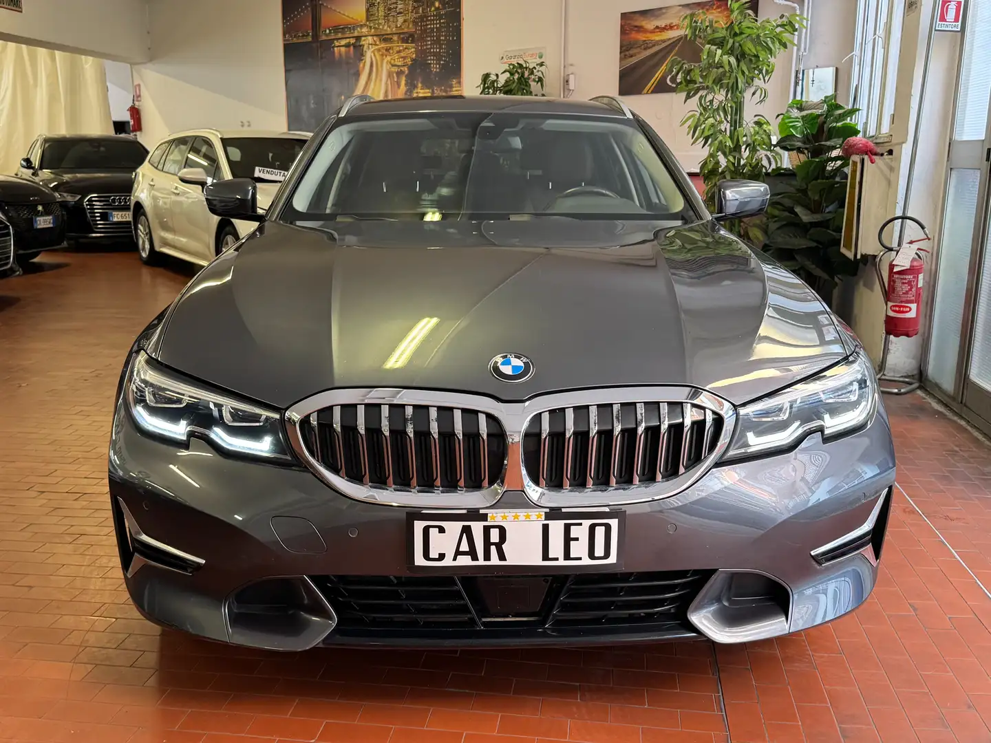 BMW 320 Serie 3 320d Touring mhev 48V Luxury auto Gris - 2