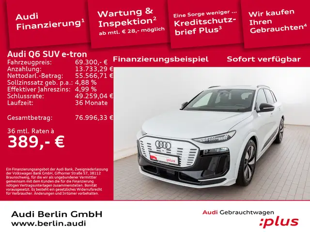 Audi Q6 e-tron qu. MATRIX 360°K HUD PANO VIRTUAL B&O