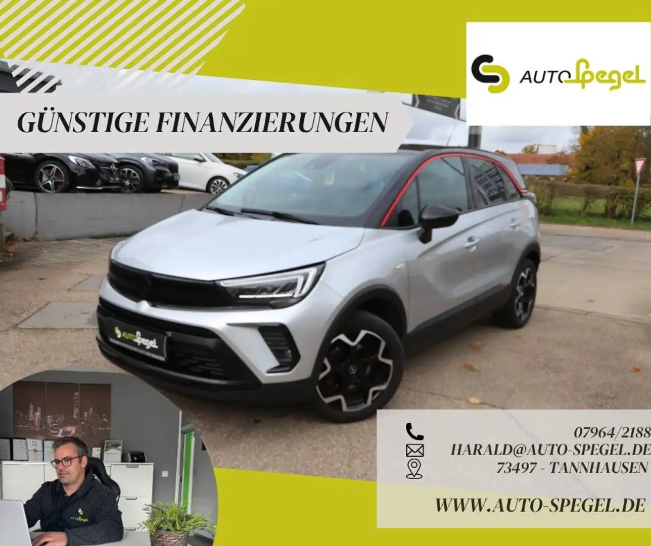 Opel Crossland X Crossland GS Line Kamera Navi LED DAB SHZ Carpla Silber - 1
