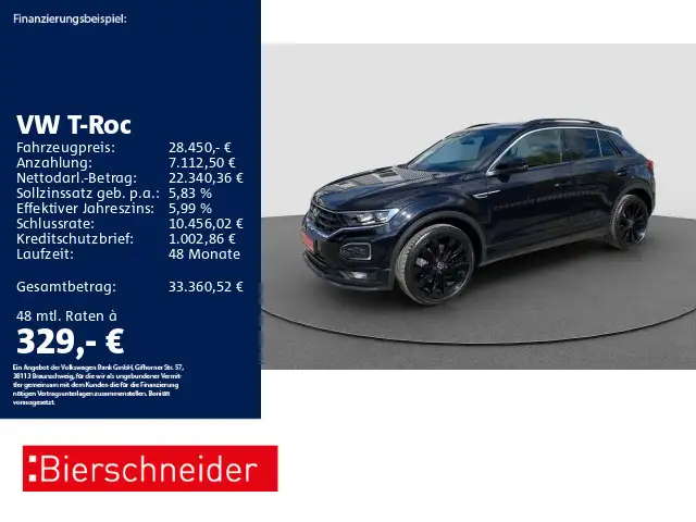Volkswagen T-Roc 2.0 TSI DSG 4Mo R-Line 19 AHK PANO LED CAM