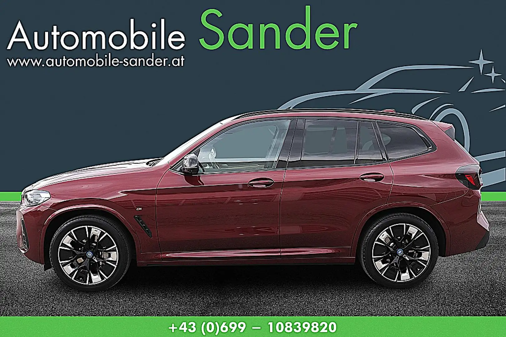 BMW iX3 M-Sport *LASER/HEAD-UP/PANORAMA* Rood - 2