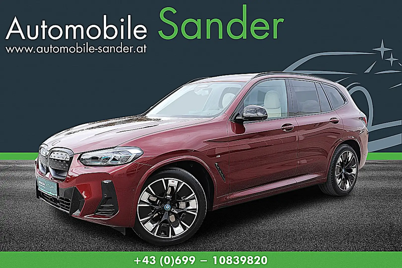 BMW iX3 M-Sport *LASER/HEAD-UP/PANORAMA* Rood - 1