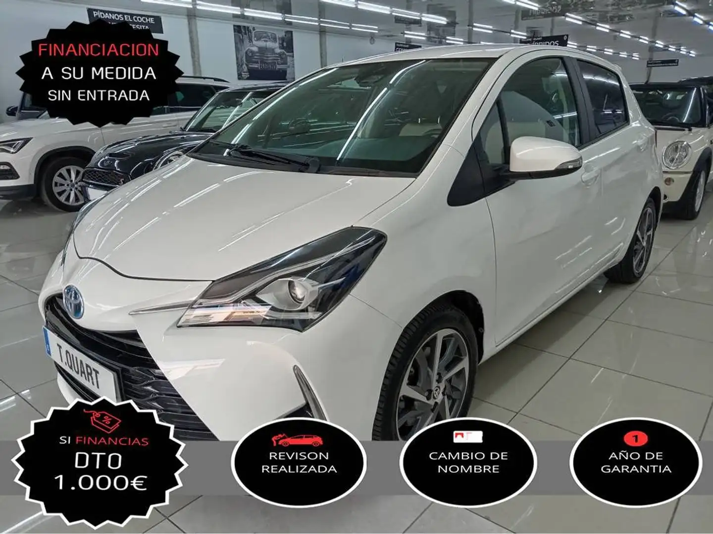 Toyota Yaris 100H 1.5 Feel! Blanco - 1