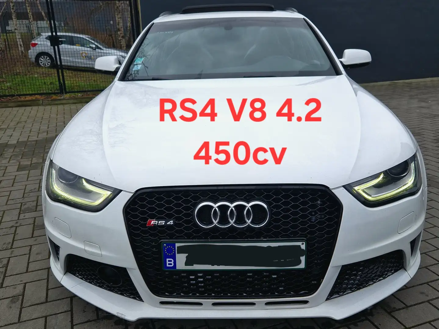 Audi RS4 4.2 V8 FSI PANORAMA Quattro S tronic Full option Blanc - 1