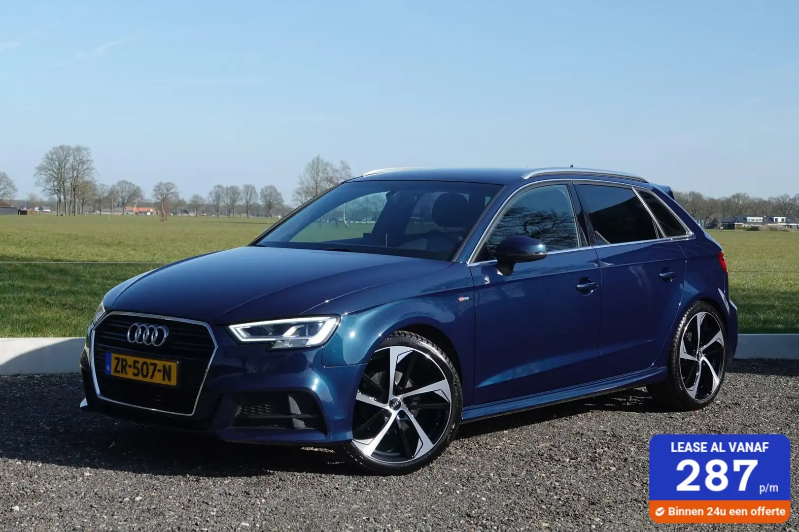 Audi A3 Sportback 3x S-line S-tronic VIRTUAL CARPLAY PDC Zwart - 1