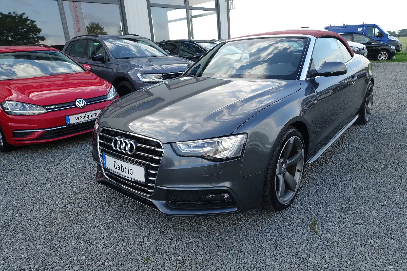 Audi A5 Cabriolet 1.8 TFSI Aut.S Line XEN LED NAV B&O Grau - 2