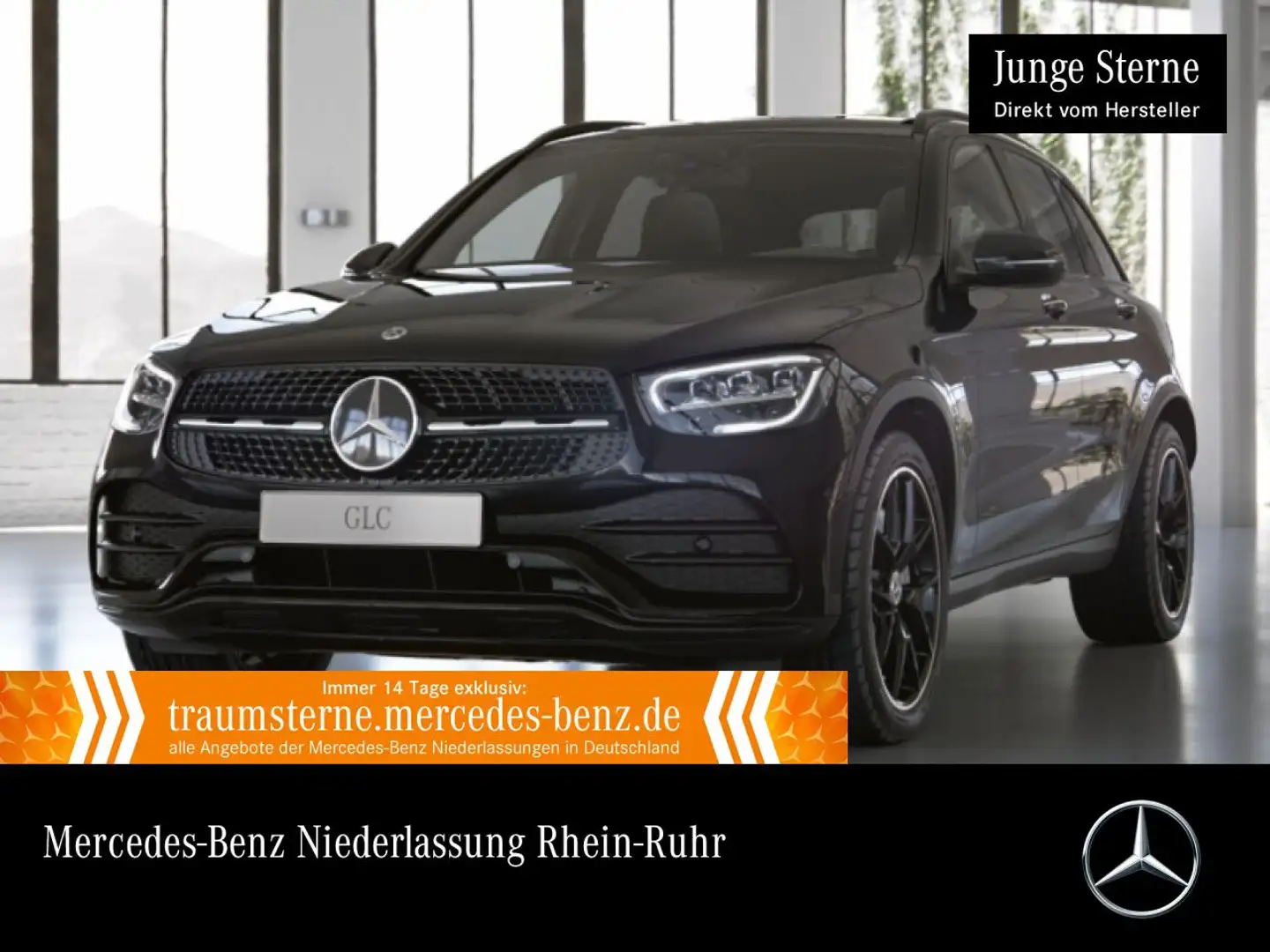 Mercedes-Benz GLC 220 d 4M AMG+NIGHT+PANO+LED+STHZG+KAMERA+HUD Schwarz - 1
