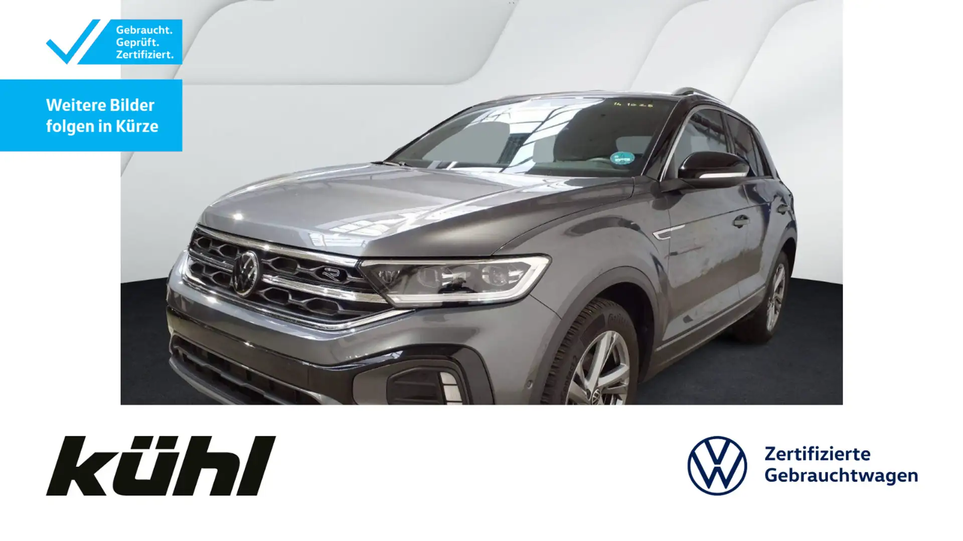 Volkswagen T-Roc 1.5 TSI DSG R-Line LED+/ACC/Kamera/App/Nav Grau - 1