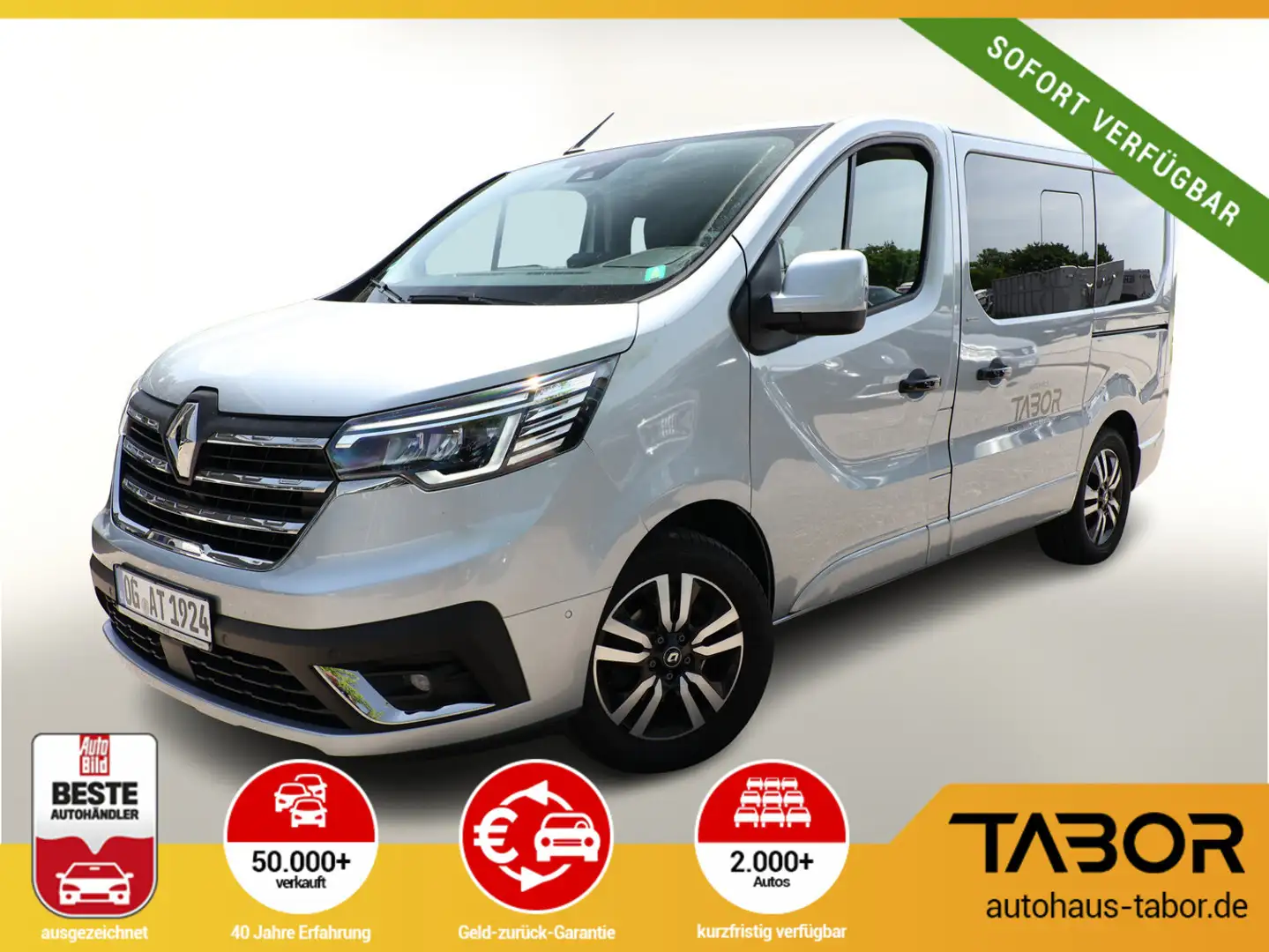 Renault Trafic dCi 150 EDC L1H1 3,0t SpaceClass Kam SHZ Silber - 1