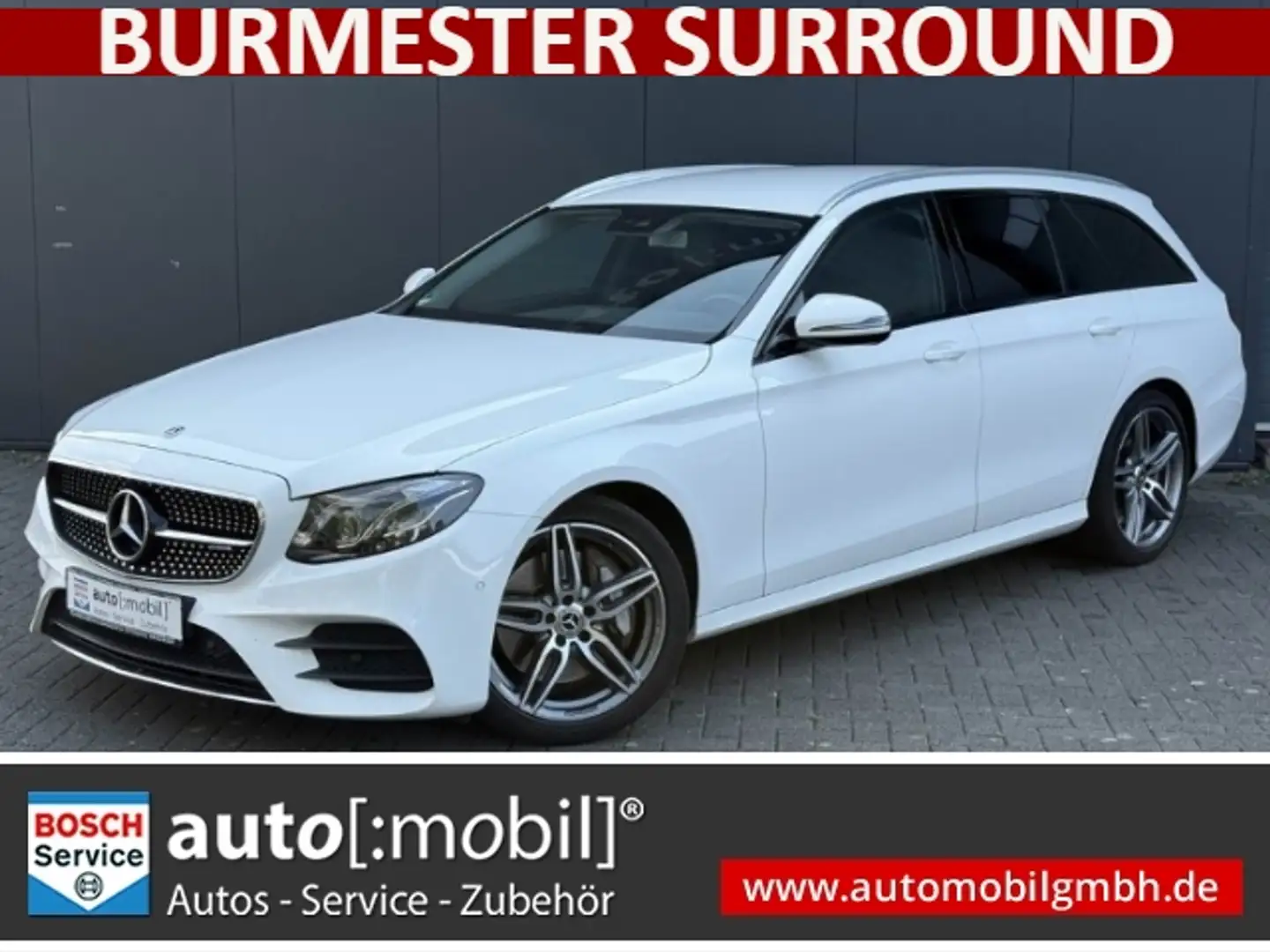 Mercedes-Benz E 400 T-Modell 4Matic AMG Line+BURMESTER+RFK Weiß - 1