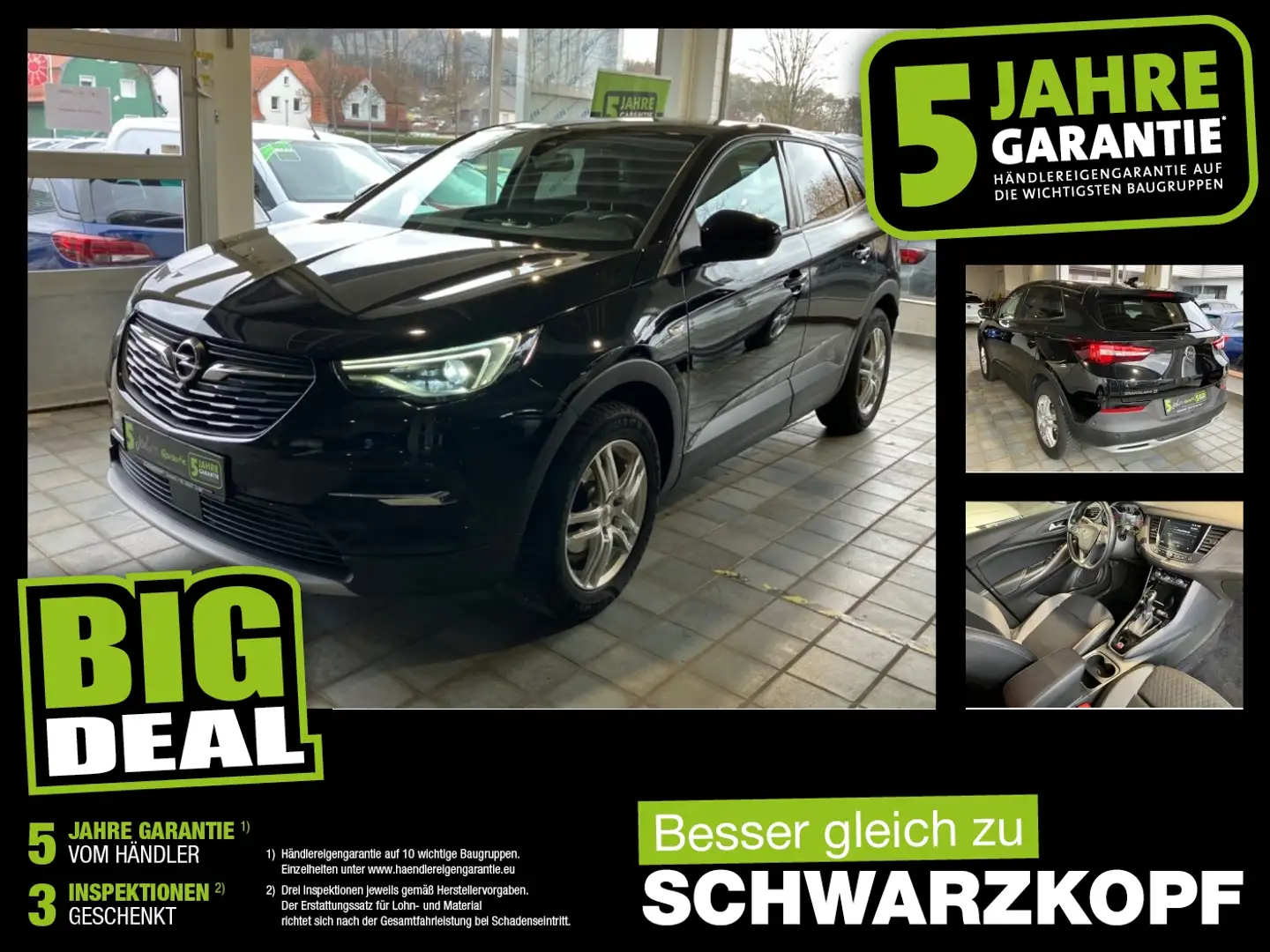 Opel Grandland 1.5D AHK,Parkpilot,Navi,Sitzheizung Schwarz - 1