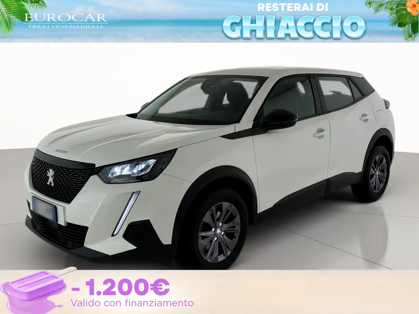 Peugeot 2008 1.2 puretech active pack s&s 130cv Bianco - 1