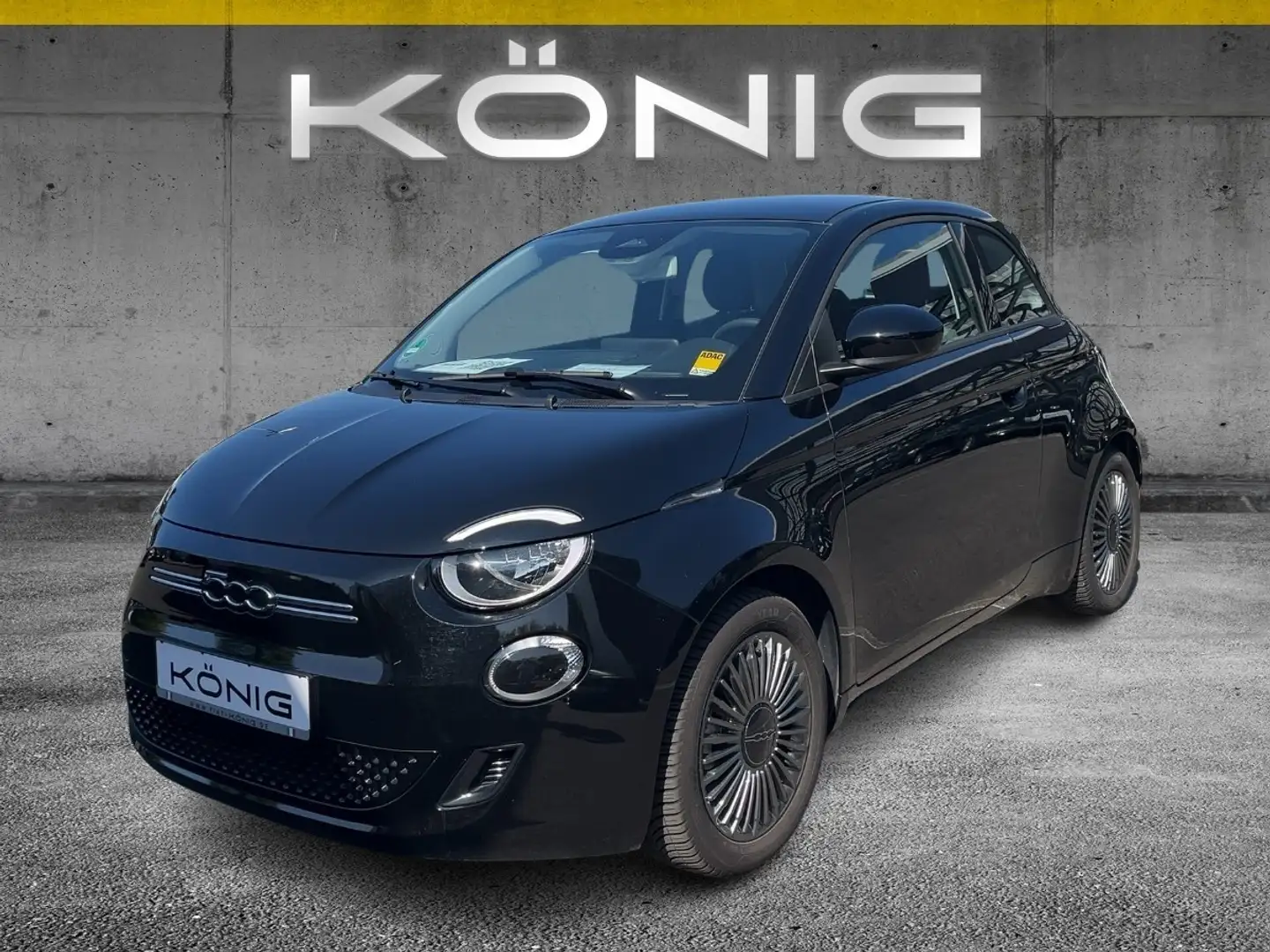 Fiat 500e 42 KWH ICON *Allwetter*Carplay Automatik Schwarz - 1