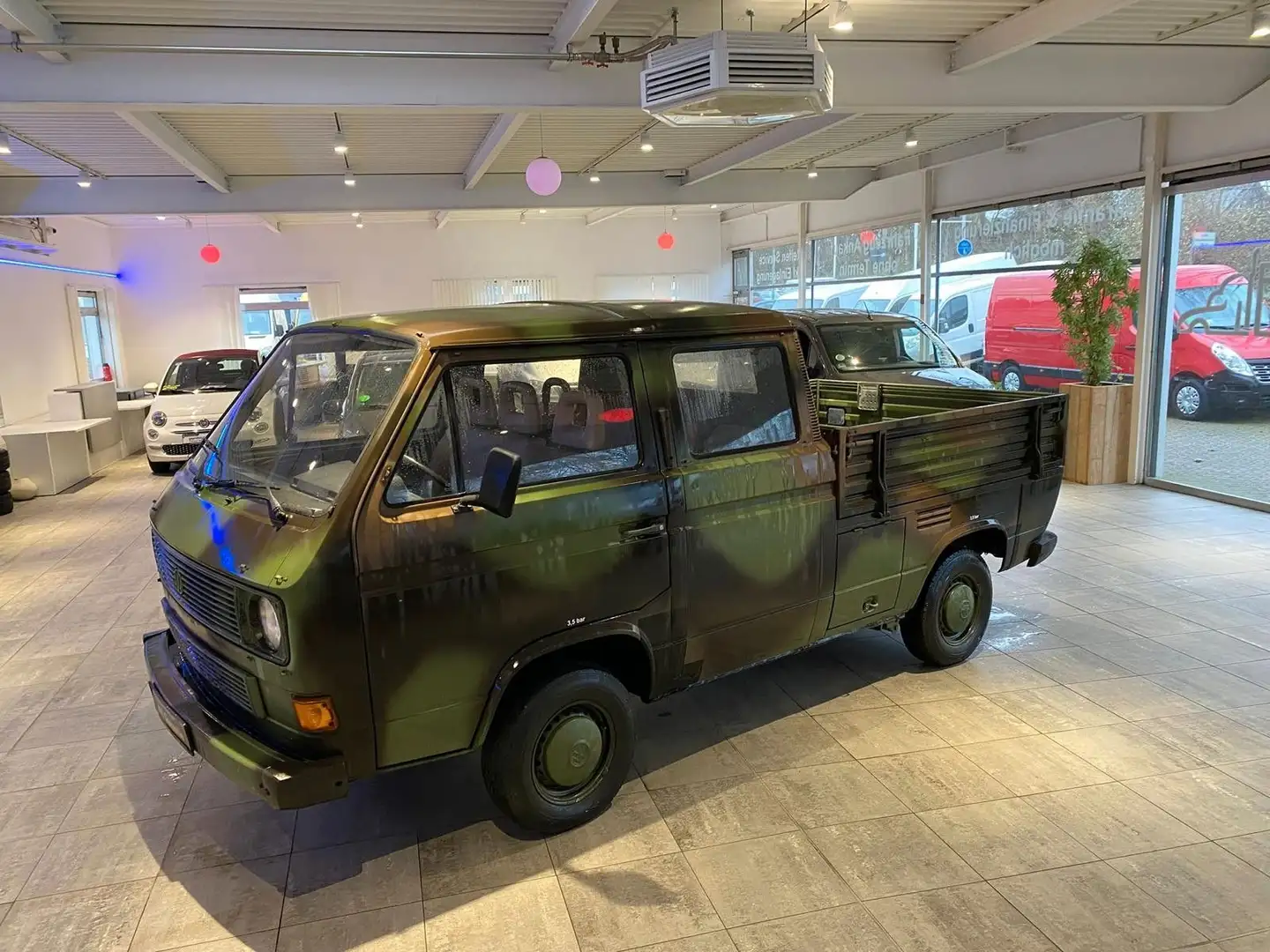 Volkswagen T3 1,7 Diesel Doka 6-Sitzer* Militär Fahrzeug * Verde - 1