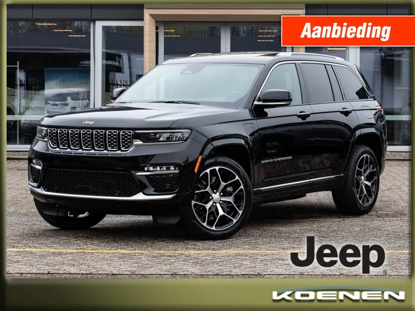 Jeep Grand Cherokee 4xE Summit Reserve SUPER AKTIE Zwart - 1