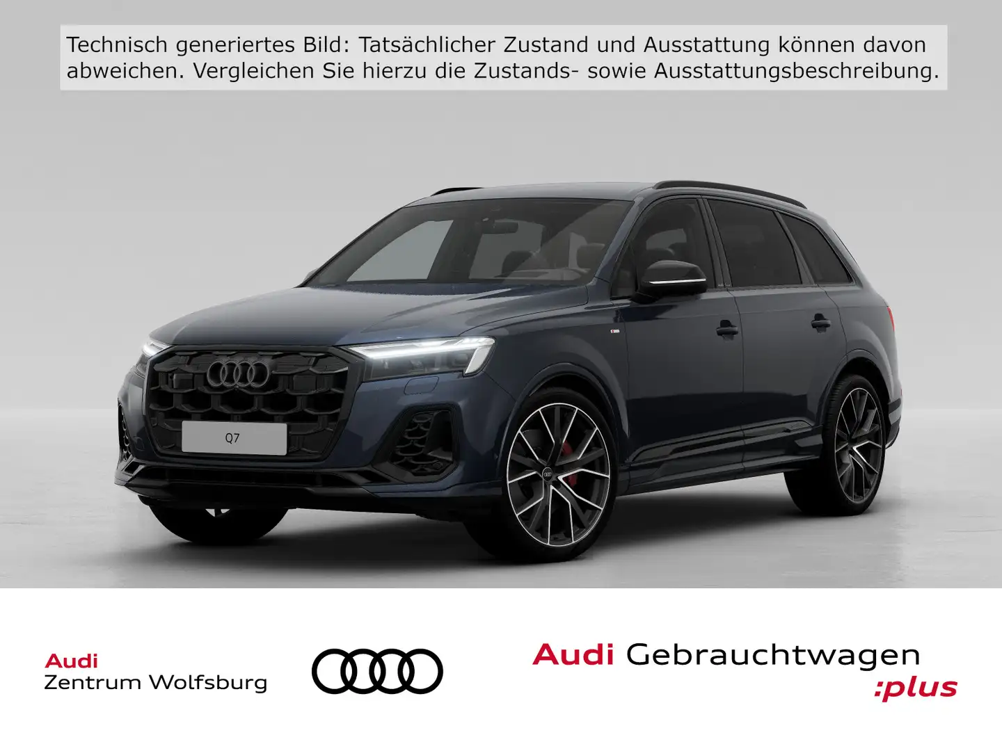 Audi Q7 55 TFSI quattro tiptronic S line HeadUp/Luft/ Albastru - 1