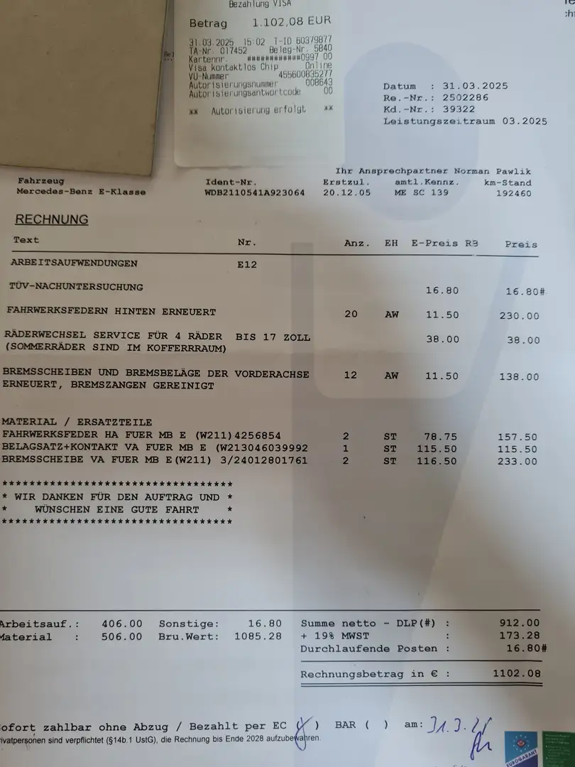 Mercedes-Benz E 280 E 280 (211.054) - 2