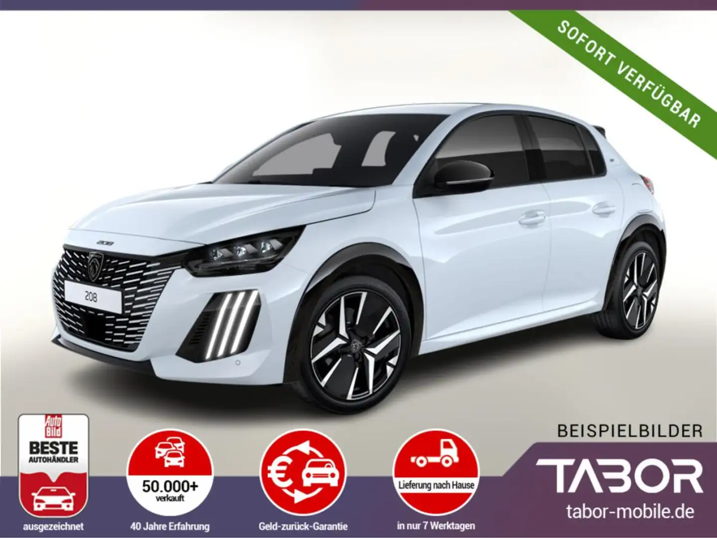 Peugeot 208 MHEV 110 GT 360° Nav Totw Keyl PDC LED KeyL Weiß - 1