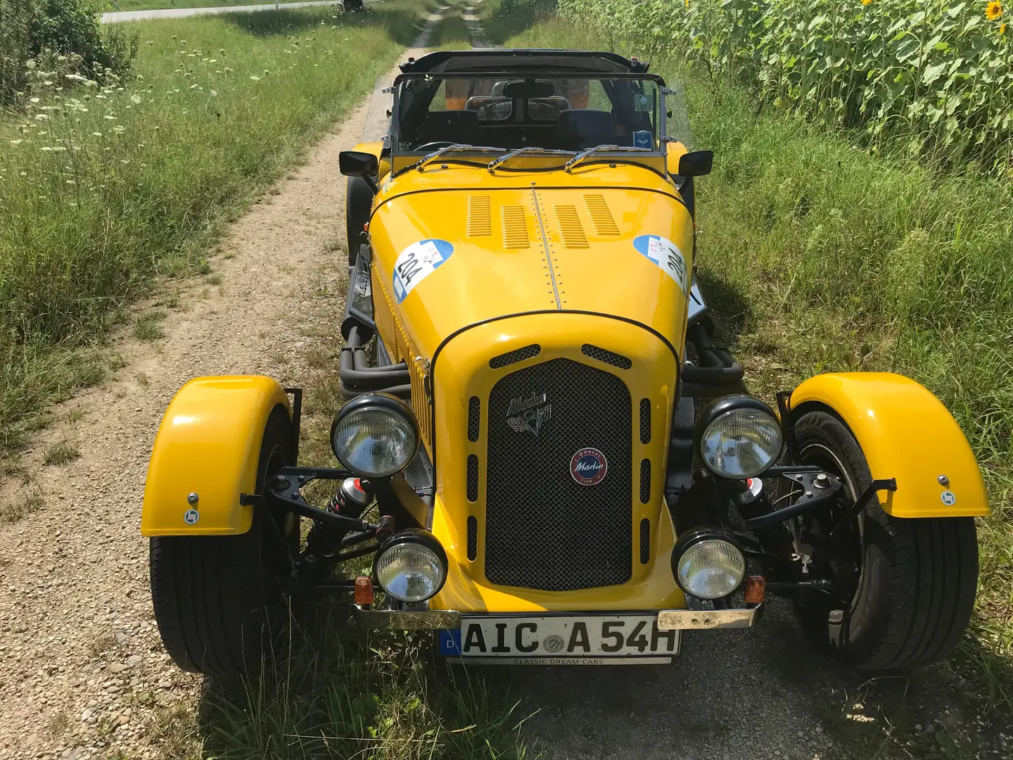 Oldtimer Marlin Sportster Cabrio V8 Żółty - 2