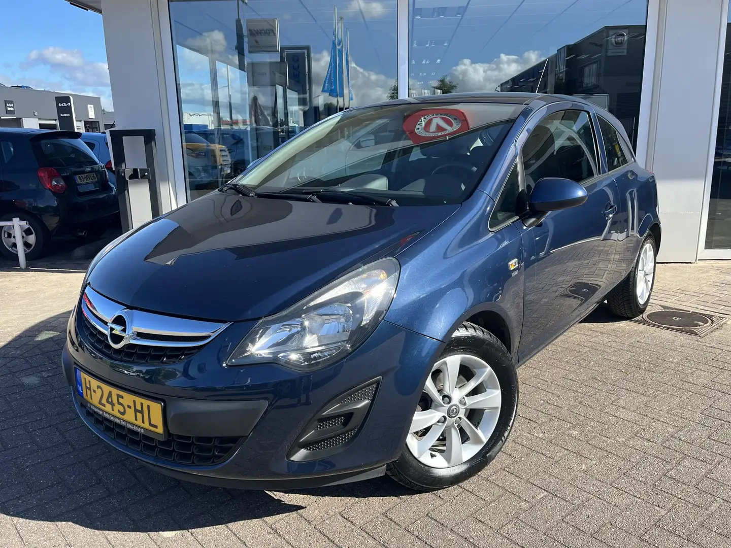 Opel Corsa 1.4-16V Incl: Airco, Bluetooth, LM velgen, Metalli Blauw - 2
