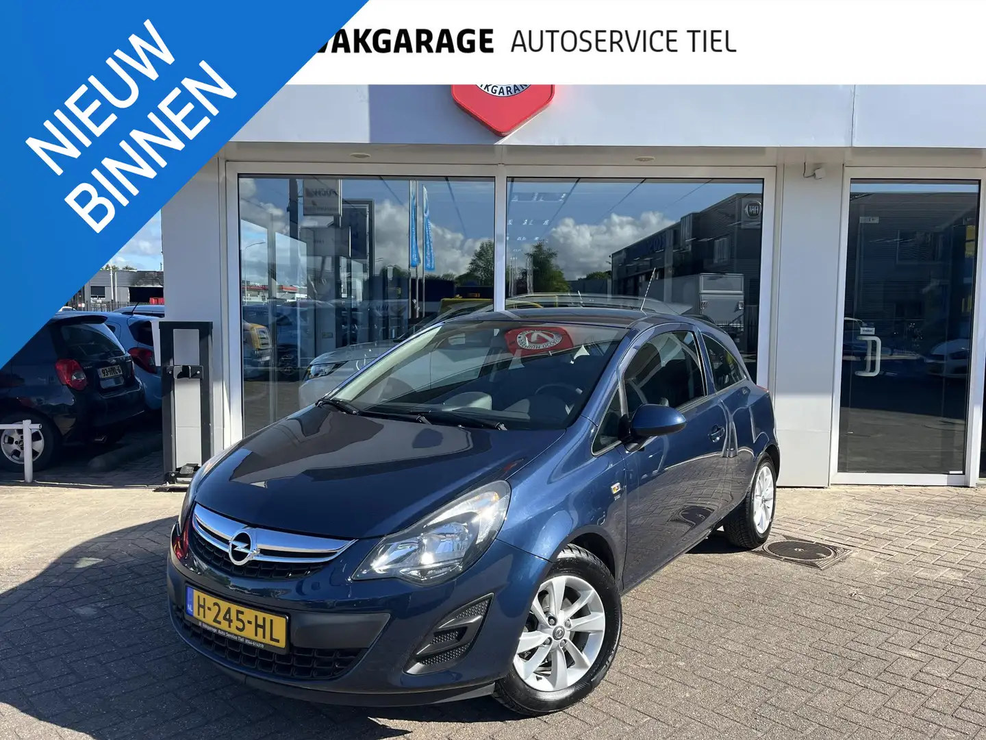 Opel Corsa 1.4-16V Incl: Airco, Bluetooth, LM velgen, Metalli Blauw - 1