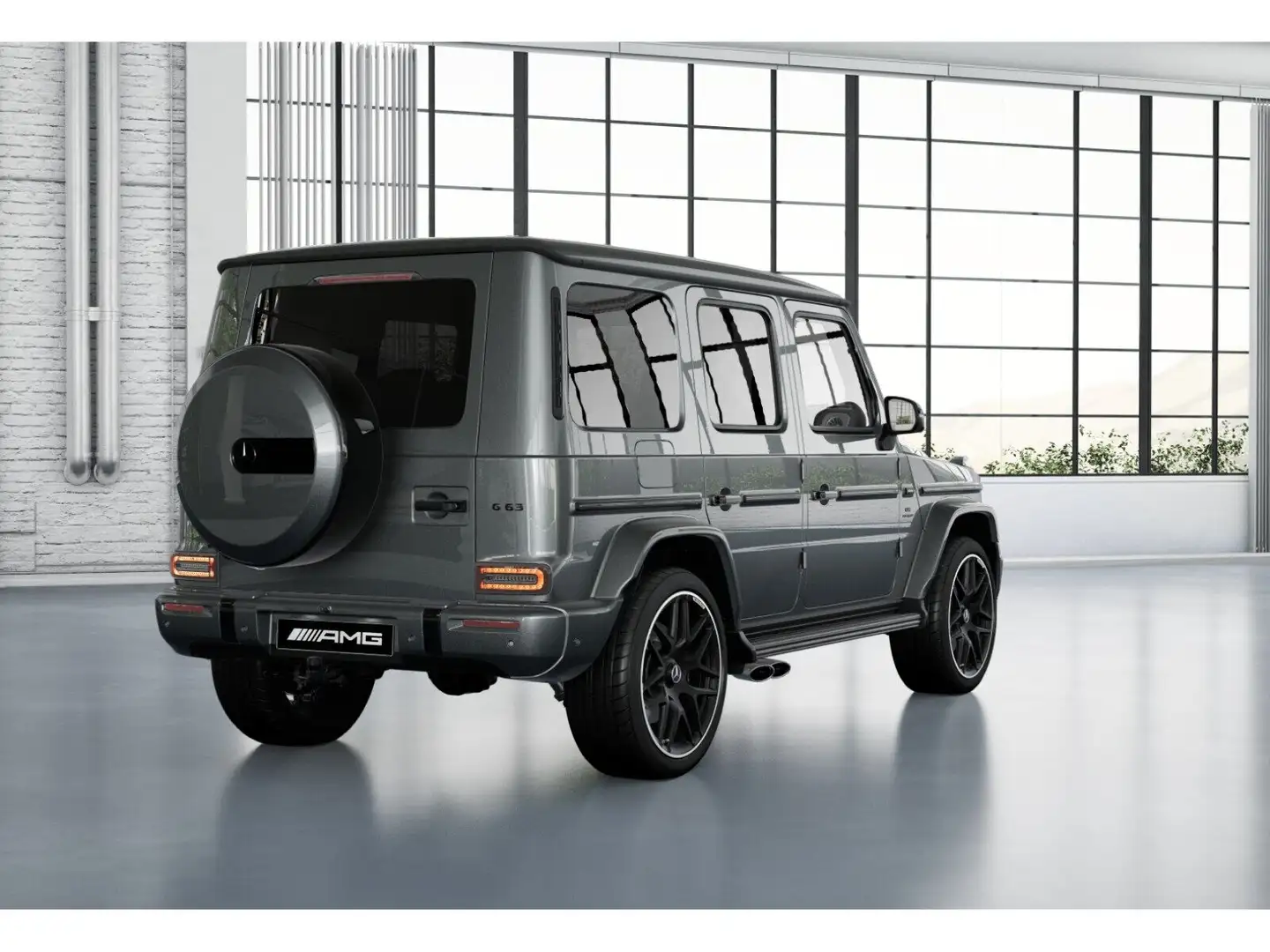 Mercedes-Benz G 63 AMG AMG -Sport+Night+AHK+Stdhz+360+Cam+Leder Grau - 2