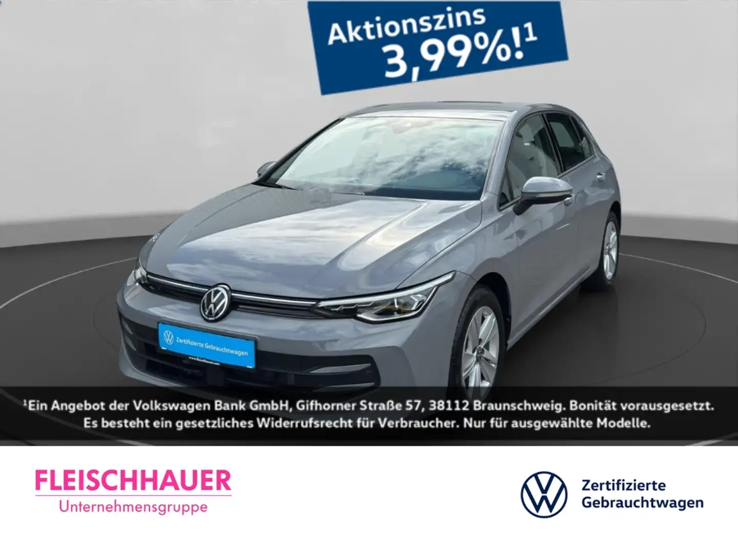Volkswagen Golf VIII 1.5 TSI Matrix+StHz+Navi+CarPlay Grau - 1