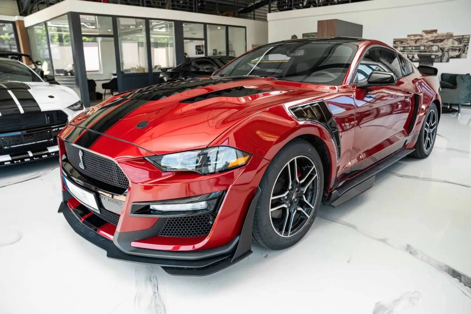 Ford Mustang 3,7 GT 500 SHELBY ANDROID LED TOP Rood - 1