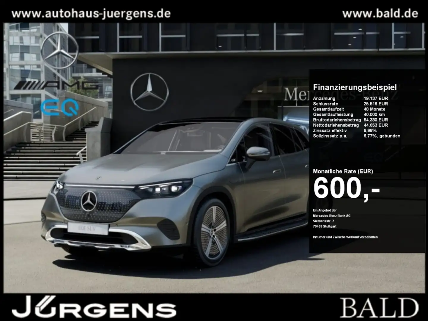 Mercedes-Benz EQE SUV EQE 350+ SUV ElectricArt/360/Memo/Pano/Burm/AHK Grijs - 1