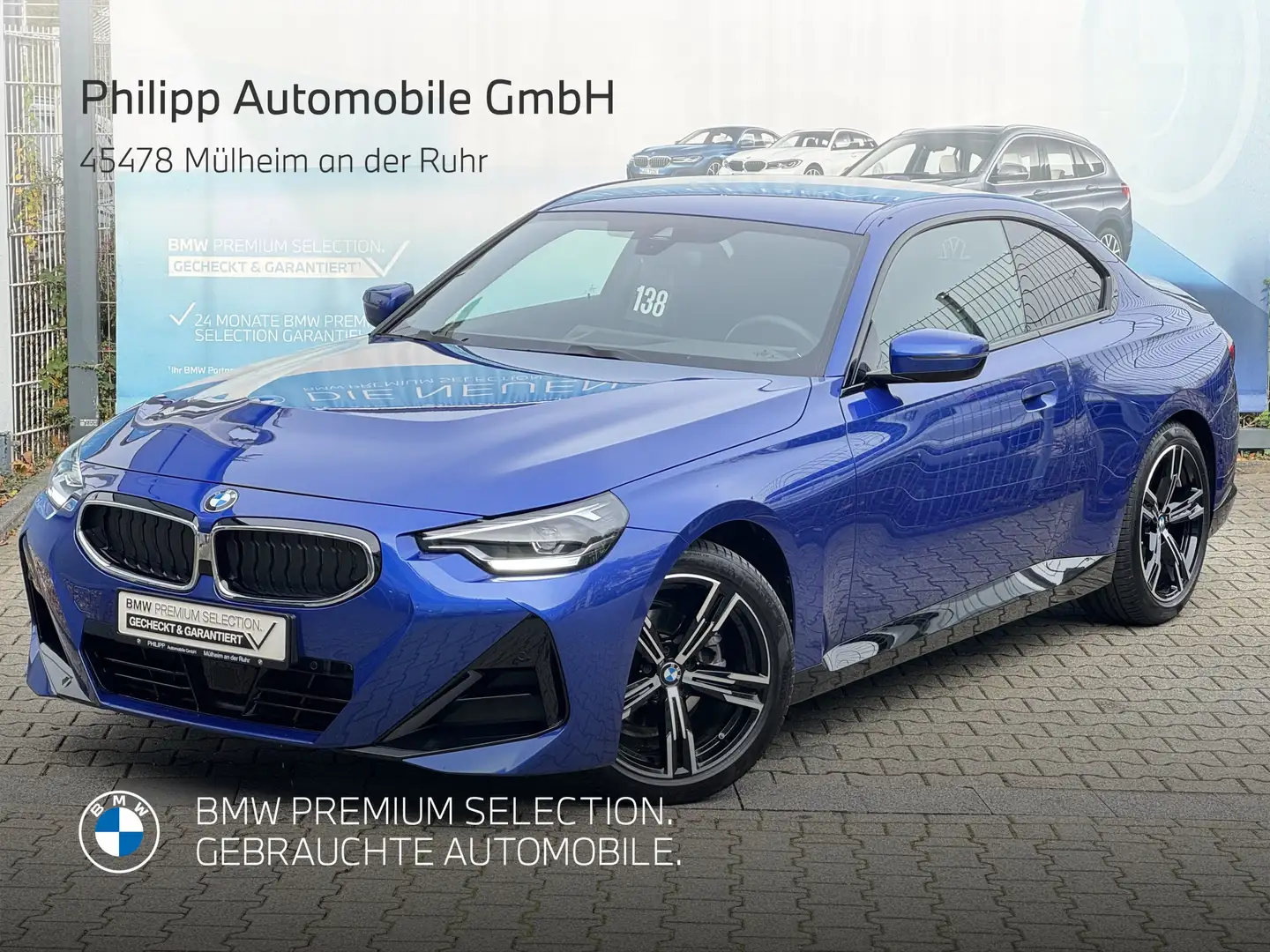 BMW 218 i Coupé M Sport ACC SHZ Ambiente Widscreen Blau - 1