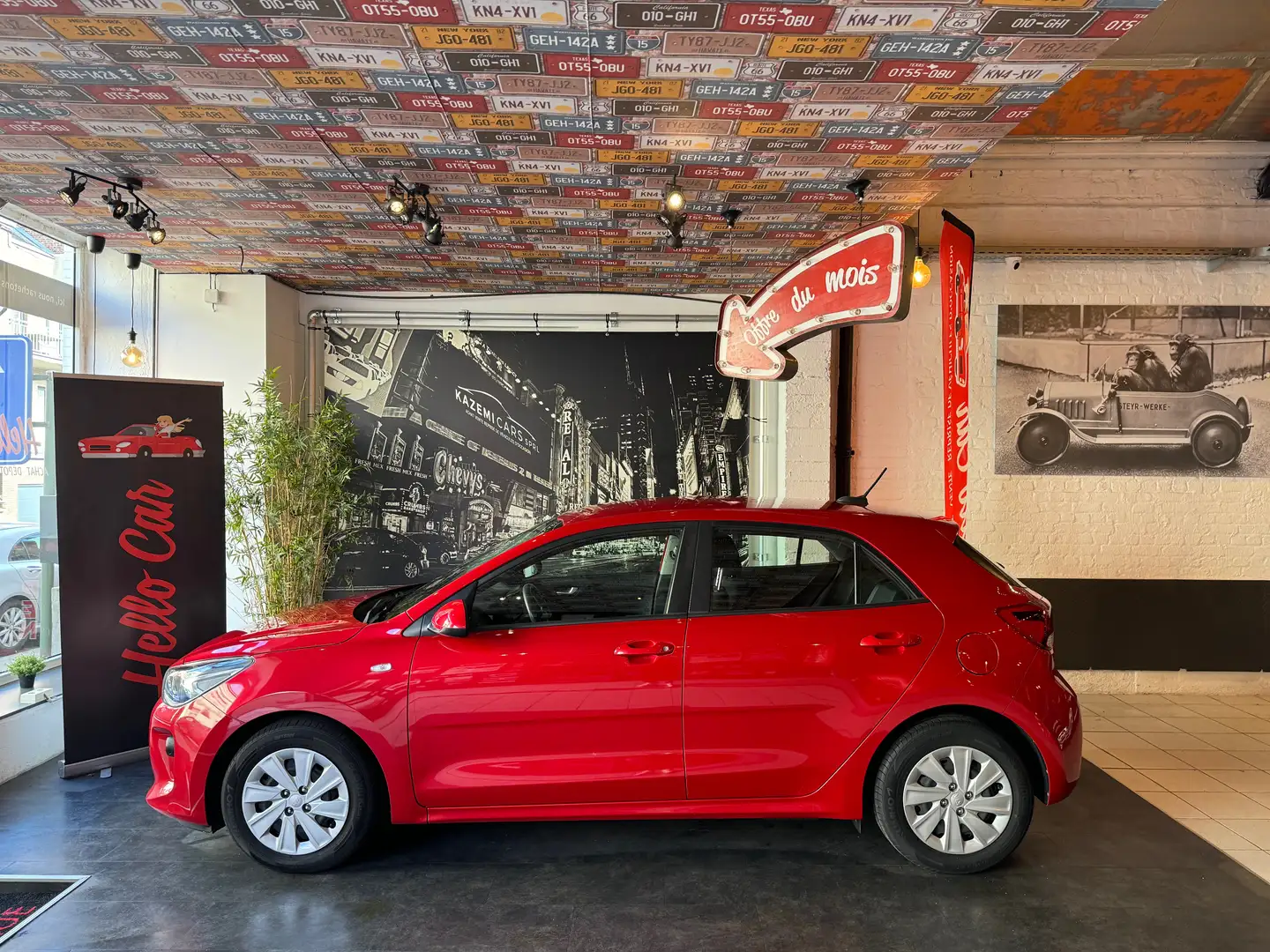 Kia Rio 1.2i * CAMERA RECUL * GPS * CARNET FULL KIA * Rouge - 2