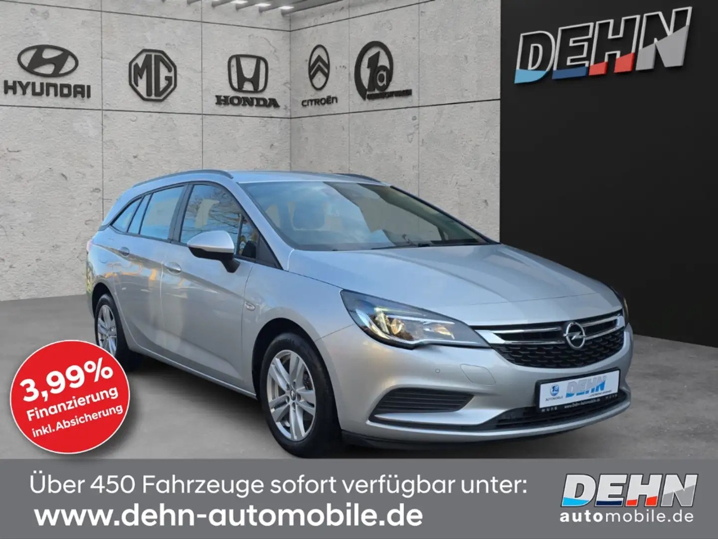 Opel Astra ST 1.4 Turbo AT Edition Ergo Navi PDC SHZ Silber - 1