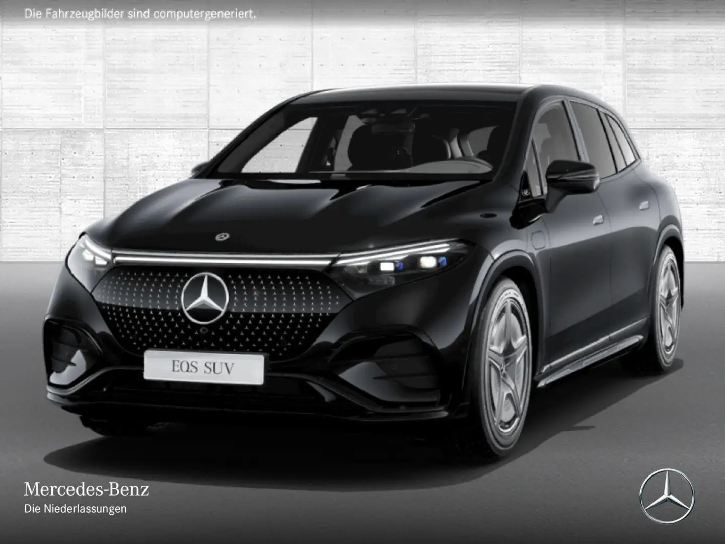 Mercedes-Benz EQS 580 4MATIC AMG Fahrass Fondent Pano Burmester Schwarz - 2