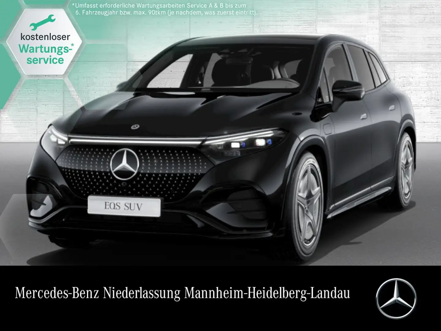 Mercedes-Benz EQS 580 4MATIC AMG Fahrass Fondent Pano Burmester Schwarz - 1
