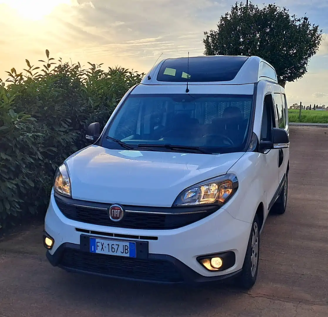 Fiat Doblo Doblò EURO6 TETTO ALTO TRASPORTO DISABILI Weiß - 1