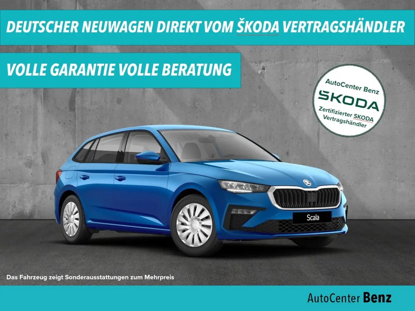 Skoda Scala 1.0 TSI ESSENCE *LED*PDC*KLIMA* Klima Blau - 1