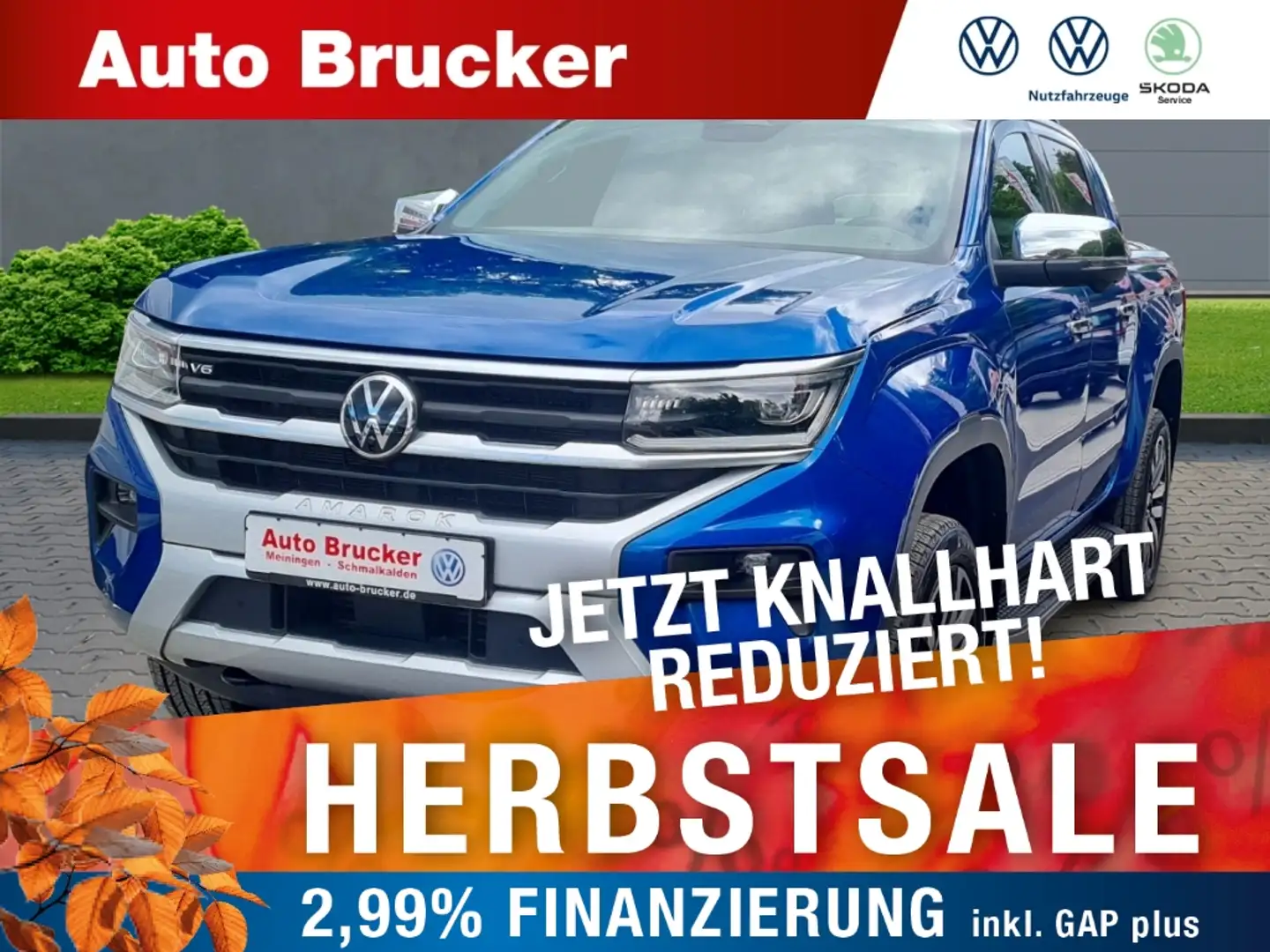 Volkswagen Amarok 3.0 TDI Aventura Doppelkabine 4Motion Anhängerkupp Blau - 1