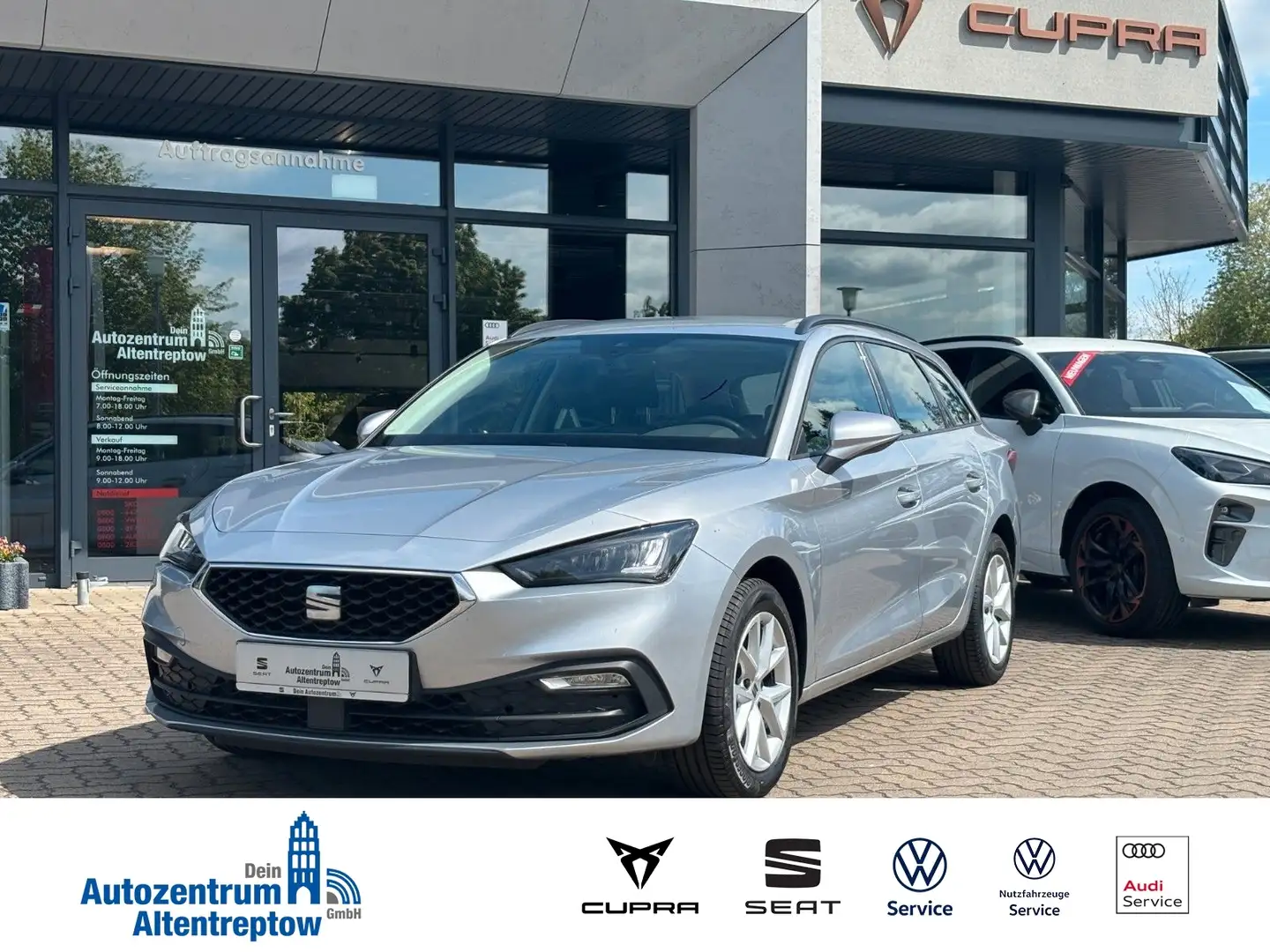 SEAT Leon 2.0 TDI DSG Style Sportstourer SHZ MFL PDC Plateado - 1