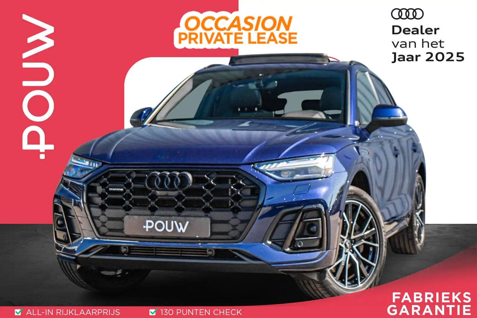 Audi Q5 55 TFSIe 367pk PHEV S Edition Competition | SoH 94 Blauw - 1